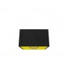 Manhattan Comfort Eiffel 28.35" Mobile Garage Storage Cabinet with 1 Drawer in Yellow Gloss Top