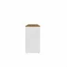 Manhattan Comfort Eiffel Garage Desk in White Gloss Side - Manhattan Comfort Eiffel Garage Desk in White Gloss Side