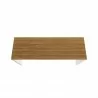 Manhattan Comfort Eiffel Garage Desk in White Gloss Top - Manhattan Comfort Eiffel Garage Desk in White Gloss Top