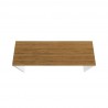 Manhattan Comfort Eiffel Garage Desk in White Gloss Top