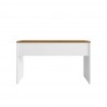 Manhattan Comfort Eiffel Garage Desk in White Gloss Front