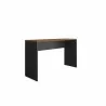 Manhattan Comfort Eiffel Garage Desk in Black Matte Side Angle - Manhattan Comfort Eiffel Garage Desk in Black Matte Side Angle