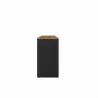Manhattan Comfort Eiffel Garage Desk in Black Matte Side - Manhattan Comfort Eiffel Garage Desk in Black Matte Side