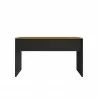 Manhattan Comfort Eiffel Garage Desk in Black Matte Front - Manhattan Comfort Eiffel Garage Desk in Black Matte Front