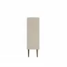 Manhattan Comfort Bogart 45.5" Mid-Century Modern Accent Cabinet in Off-White and Nature Side - Manhattan Comfort Bogart 45.5" Mid-Century Modern Accent Cabinet in Off-White and Nature Side