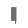 Manhattan Comfort Bogart 45.5" Mid-Century Modern Accent Cabinet in Grey and Nature Side