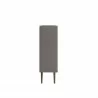 Manhattan Comfort Bogart 45.5" Mid-Century Modern Accent Cabinet in Grey and Nature Side - Manhattan Comfort Bogart 45.5" Mid-Century Modern Accent Cabinet in Grey and Nature Side