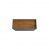 Manhattan Comfort Bogart 45.5" Mid-Century Modern Accent Cabinet in Grey and Nature Top