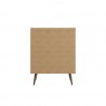 Manhattan Comfort Bogart 45.5" Mid-Century Modern Accent Cabinet in White and Nature Back