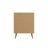 Manhattan Comfort Bogart 45.5" Mid-Century Modern Accent Cabinet in White and Nature Back - Manhattan Comfort Bogart 45.5" Mid-Century Modern Accent Cabinet in White and Nature Back