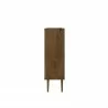 Manhattan Comfort Bogart 45.5" Mid-Century Modern Accent Cabinet in Rustic Brown and Nature Side - Manhattan Comfort Bogart 45.5" Mid-Century Modern Accent Cabinet in Rustic Brown and Nature Side
