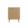 Manhattan Comfort Bogart 45.5" Mid-Century Modern Accent Cabinet in Black and Nature Back - Manhattan Comfort Bogart 45.5" Mid-Century Modern Accent Cabinet in Black and Nature Back