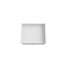 Manhattan Comfort Bogart Mid-Century Modern Nightstand in White and Nature Top