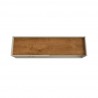 Manhattan Comfort Bogart 53.54" Mid-Century Modern TV Stand in Off-White and Nature Top