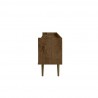 Manhattan Comfort Bogart 53.54" Mid-Century Modern TV Stand in Rustic Brown and Nature Side