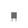 Manhattan Comfort Mid-Century Modern Marcus 53.14 TV Stand with Solid Wood Legs Grey and Nature Side