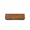Manhattan Comfort Mid-Century Modern Marcus 53.14 TV Stand with Solid Wood Legs Grey and Nature Top