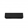 Manhattan Comfort Mid-Century Modern Marcus 53.14 TV Stand with Solid Wood Legs  Matte Black Top