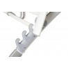 Alfresco Home Poolside Stackable/Foldable Chaise Lounge - Loft White - Adjustable Locks