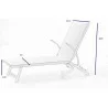 Alfresco Home Oceanview Stackable/Foldable Chaise Lounge in Soho Black - High Folded Dimensions - Alfresco Home Oceanview Stackable/Foldable Chaise Lounge in Soho Black - High Folded Dimensions