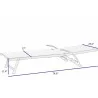 Alfresco Home Oceanview Stackable/Foldable Chaise Lounge in Soho Black - Recliend Dimensions - Alfresco Home Oceanview Stackable/Foldable Chaise Lounge in Soho Black - Recliend Dimensions
