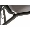 Alfresco Home Oceanview Stackable/Foldable Chaise Lounge in Soho Black - Latch Close-up - Alfresco Home Oceanview Stackable/Foldable Chaise Lounge in Soho Black - Latch Close-up