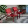 Alfresco Home Martini Low Profile Lounge Chairs in Cherry Pie Finish - Set of 2 - Lifestyle - Alfresco Home Martini Low Profile Lounge Chairs in Cherry Pie Finish - Set of 2 - Lifestyle