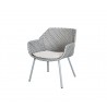 Cane-Line Vibe Lounge Chair Light grey/bordeaux/dusty rose Image 4