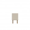 Manhattan Comfort Mid-Century Modern Marcus 62.99 TV Stand with Solid Wood Legs in Greige and Nature Side