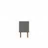 Manhattan Comfort Mid-Century Modern Marcus 62.99 TV Stand with Solid Wood Legs in Grey and Nature Side