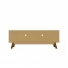 Manhattan Comfort Mid-Century Modern Marcus 70.86 TV Stand with Solid Wood Legs in White Back - Manhattan Comfort Mid-Century Modern Marcus 70.86 TV Stand with Solid Wood Legs in White Back