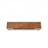 Manhattan Comfort Mid-Century Modern Marcus 70.86 TV Stand with Solid Wood Legs in Greige and Nature Top