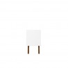 Manhattan Comfort Mid-Century Modern Marcus 70.86 TV Stand with Solid Wood Legs in White Side