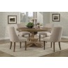 Alpine Furniture Kensington Round Solid Pine Dining Table, Reclaimed Natural - Lifestyle