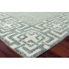 Exquisite Rugs Caprice Handmade Hand-Tufted New Zealand Wool Aqua Area Rug 2701-1