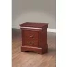 Alpine Furniture Louis Philippe II Nightstand in Cherry - Alpine Furniture Louis Philippe II Nightstand in Cherry
