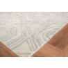 Exquisite Rugs Caprice Handmade Hand-Tufted New Zealand Wool Silver/Ivory Area Rug 2707-1