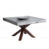 Sunpan Warwick Dining Table - Square - 47.25" - Angled with Decor