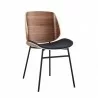 Aeon Sophia Bentwood Side Chair Black Vegan Leather / Black Legs- Set of 2 - Aeon Sophia Bentwood Side Chair Black Vegan Leather / Black Legs- Set of 2