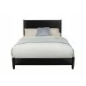 Alpine Furniture Flynn California King Platform Bed, Black - Front Side Angle - Alpine Furniture Flynn California King Platform Bed, Black - Front Side Angle