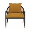 Sunpan Kirsten Lounge Chair Gold Sky - Front Angle