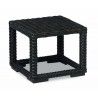 Sunset West Cardiff Wicker End Table - Front Side Angle