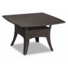 Cardiff Wicker 48" Boat Shaped Dining Table - Front Side Angle