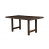 Alpine Furniture Emery Dining Table, Walnut - Front Side Angle