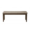 Alpine Furniture Emery Dining Bench, Walnut - Front Angle