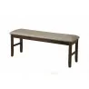 Alpine Furniture Emery Dining Bench, Walnut - Front Side Angle - Alpine Furniture Emery Dining Bench, Walnut - Front Side Angle
