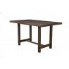 Alpine Furniture Emery Pub Height Dining Table, Walnut - Front Side Angle