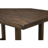 Alpine Furniture Emery Pub Height Dining Table, Walnut - Edge Close-up