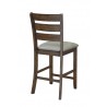 Alpine Furniture Emery Set of 2 Pub Height Chairs, Walnut - Back Side Angle