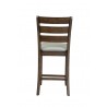 Alpine Furniture Emery Set of 2 Pub Height Chairs, Walnut - Back Angle